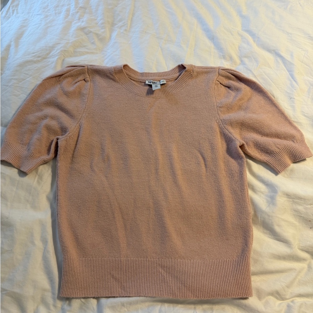 White House Black Market Blush Crew Neck Sweater